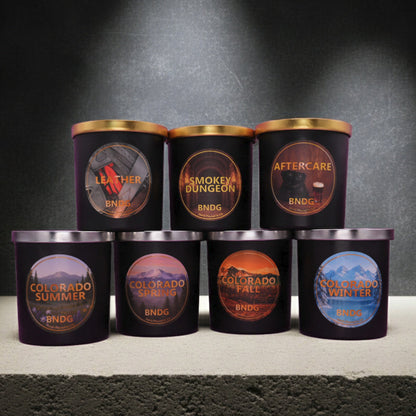 Set of 12oz Candle jars with different scents
