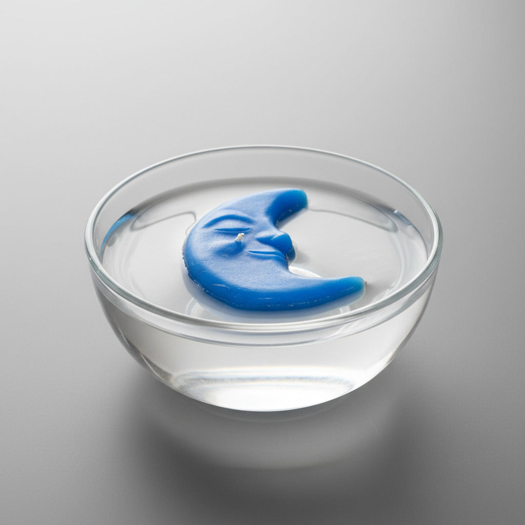 Floating candle in a bowl of water